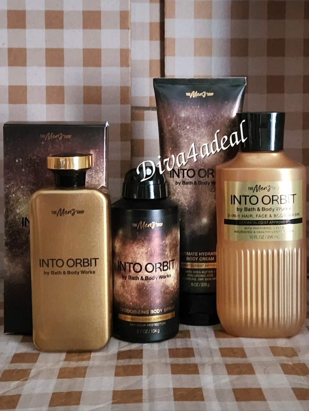 Bath & Body Works INTO ORBIT 4PC Men’s Collection Set Bundle